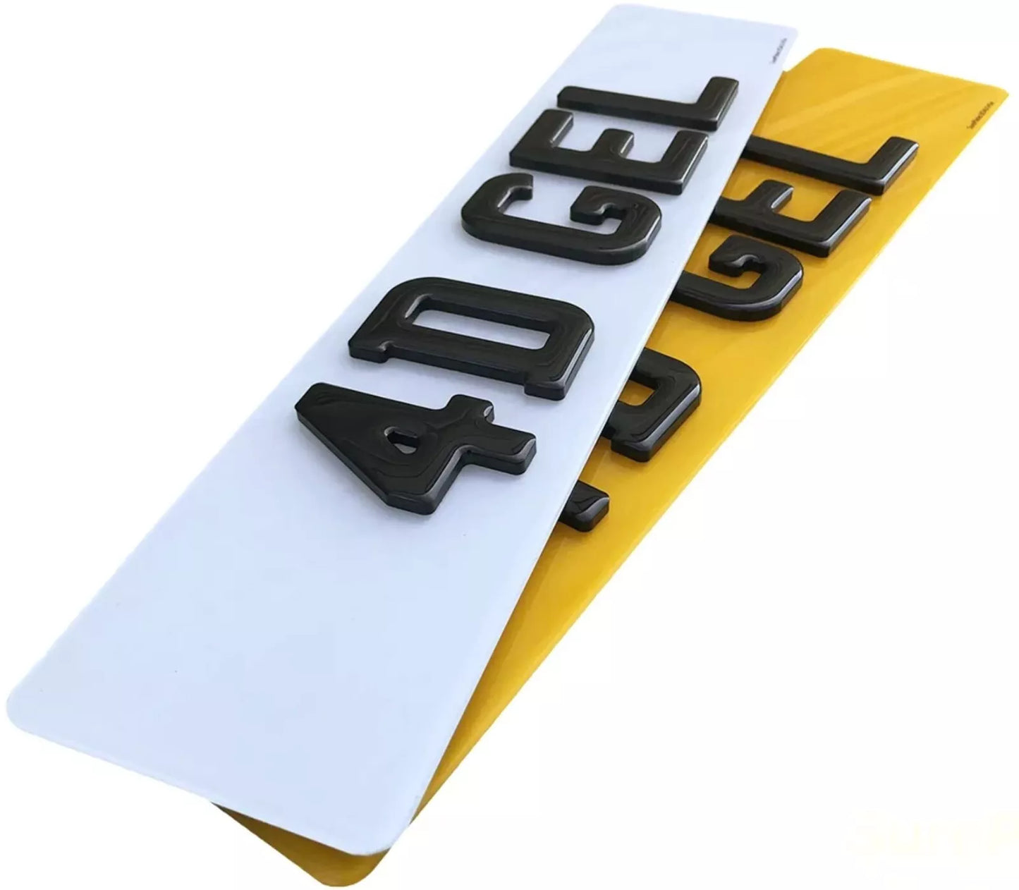 4D Gel Premium Number Plates Road Legal And Mot Compliant
