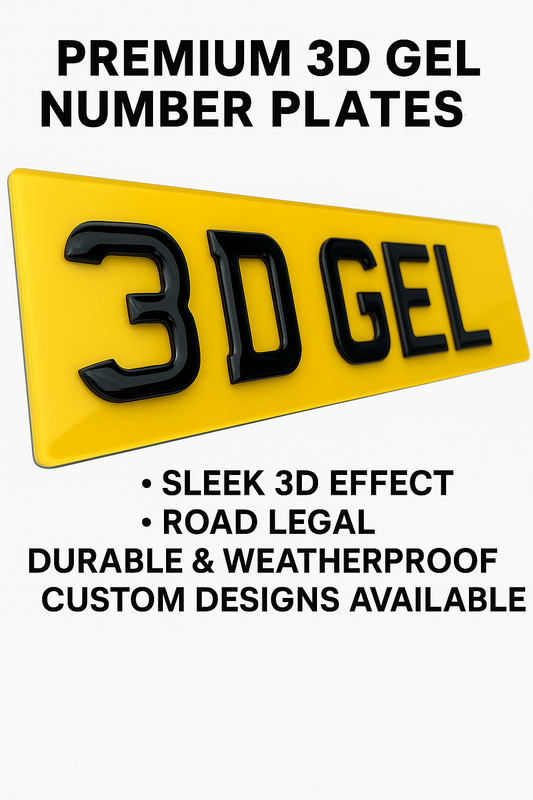 3D Gel Number Plates